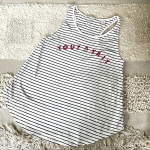 SCOTCH & SODA  GRAPHIC STRIPED TANK XS